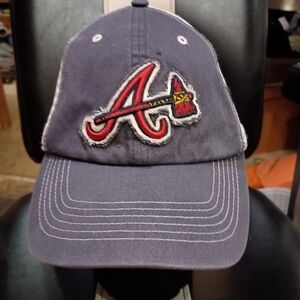 Atlanta Braves Denim Baseball Adjustable Cap S-M Genuine Merchandise 47 Brand